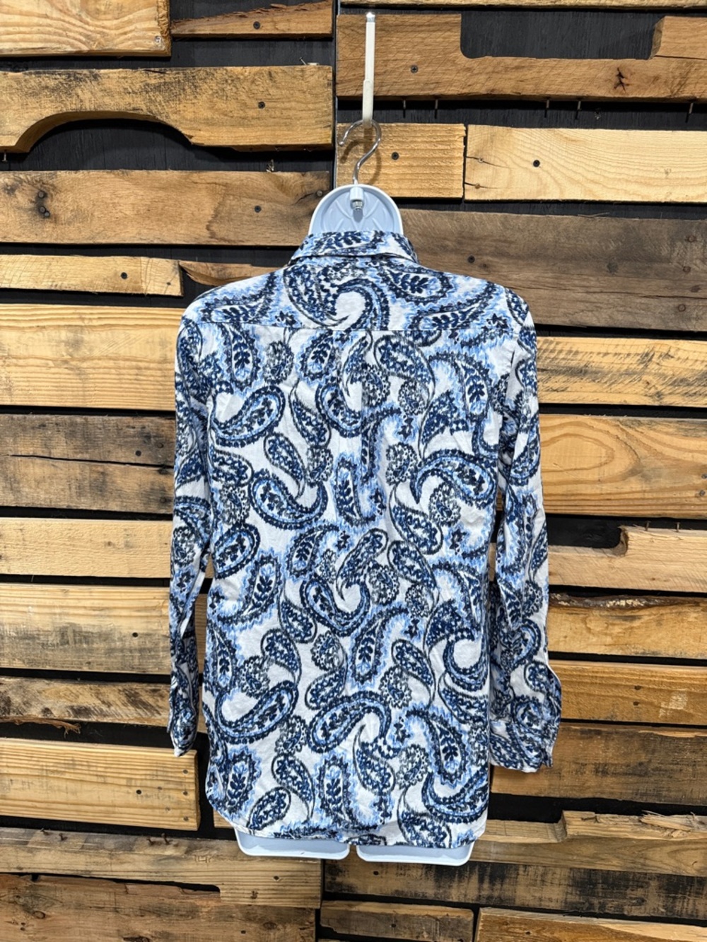 Lauren Ralph Lauren‎ paisley print button-down shirt Women’s Size Medium - Picture 4 of 7